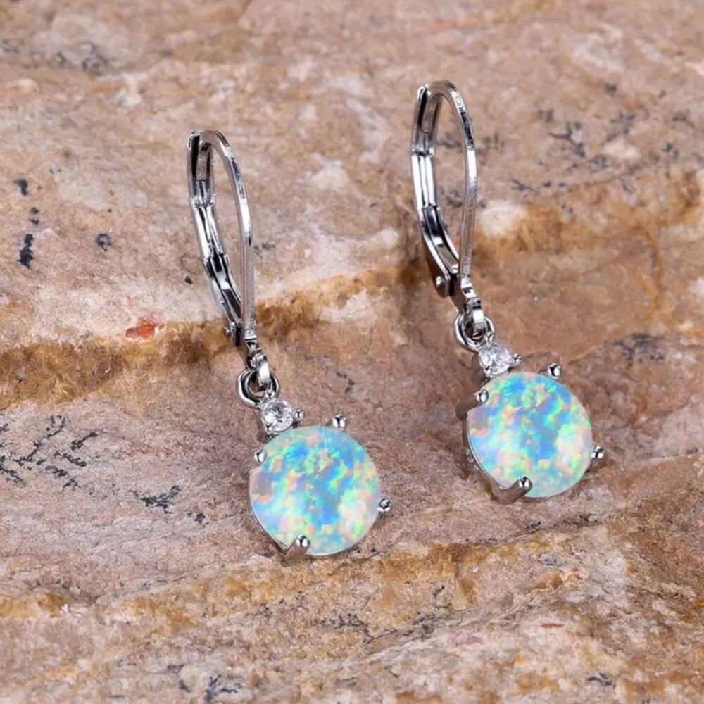 Charming Silvery-Colored Hoop Earrings